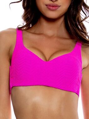 LuliFama_Amazonia -Underwire Swim Tank Top-Pink Orchid